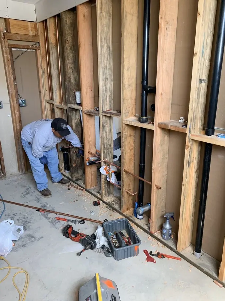 Commercial rough-in plumbing for Gas Line Repair in Jonathan